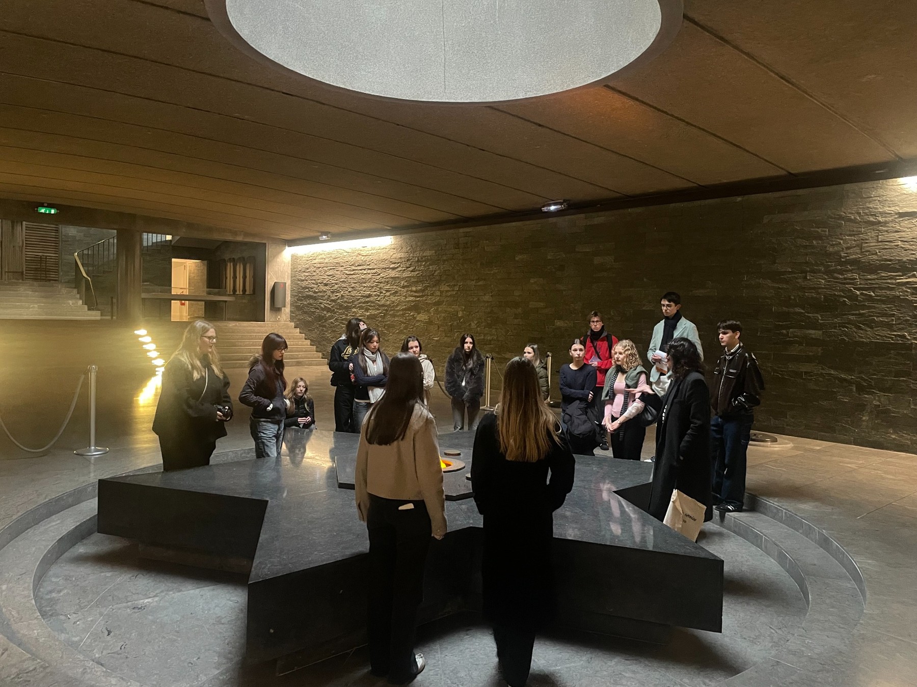 Visite du Mémorial de la Shoah lors d’un précédent voyage à Paris